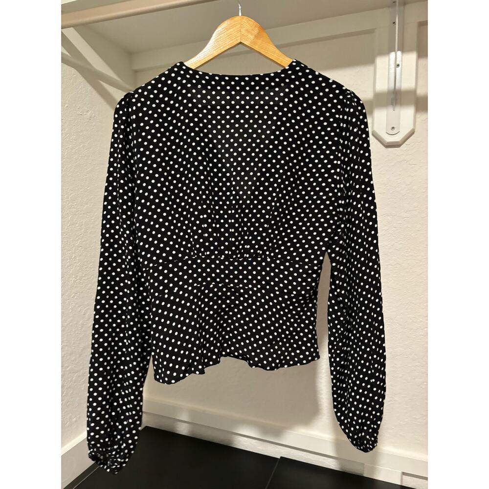Free People Polka Dot Top Sz XS - Picture 6 of 6